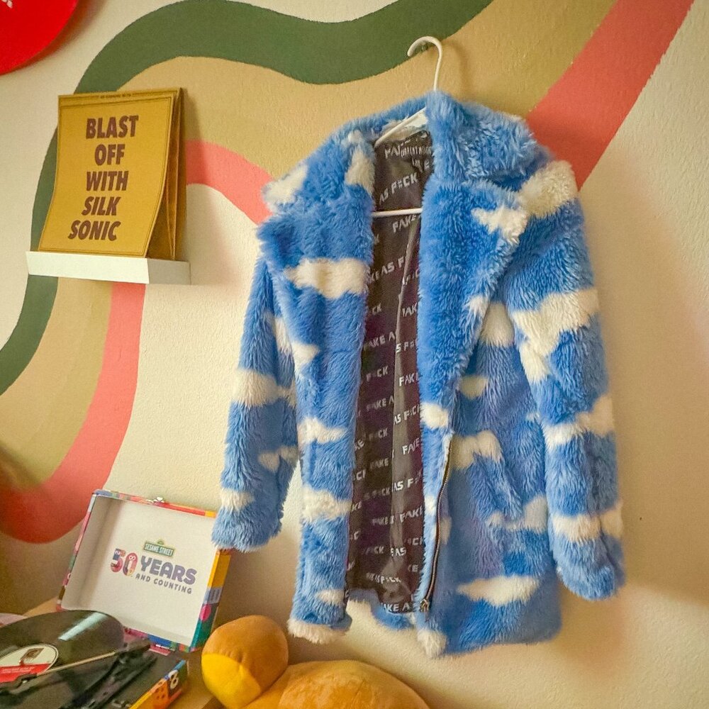 Dolls Kill Daydream Delirium Faux Fur Jacket